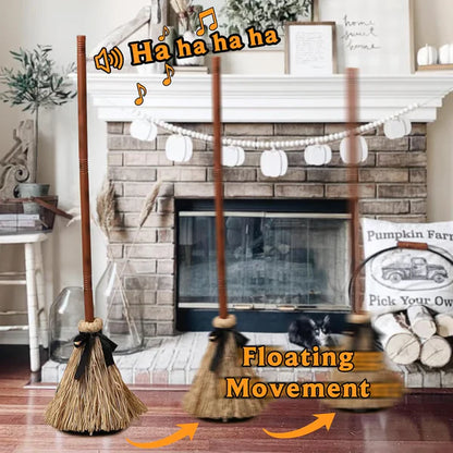 💥Halloween Sale 🧙‍♀️🪄Floating Witch's Broom –Haunted Dancing Broom