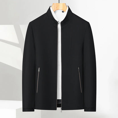 ✨Men's Standing Collar Zipper Casual Jacket