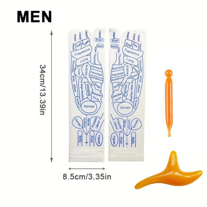 🔥Hot sale🔥Reflexology Chart Socks (sokker med refleksologikart)