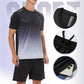 🎁Summer Hot Sale 50% OFF☀️Men’s Loose-Fit Breathable Quick-Drying Athletic T-Shirt & Shorts Tracksuit🏃