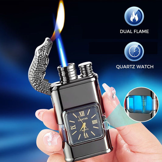 Vindtett lighter Vintage Watch Bezel Jet Flame Fackel