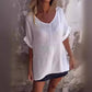 Oversized V-Neck Top for Women