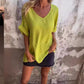 Oversized V-Neck Top for Women