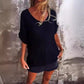 Oversized V-Neck Top for Women