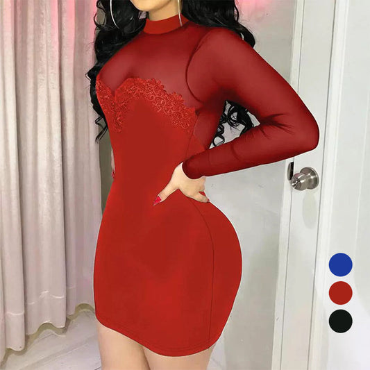 Mesh Bodycon Mini Dress