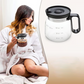 Glass Pot Style Coffee Mug with Lid